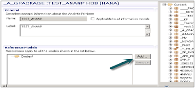 SAP HANA Analytic Privileges