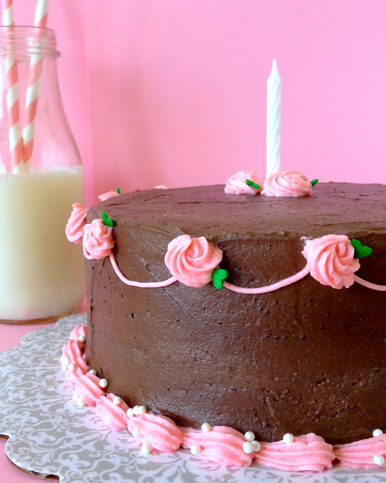 Mini SmallBatch Chocolate Cake with Chocolate Buttercream Frosting