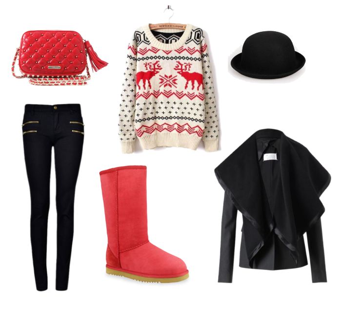 red uggs outfit