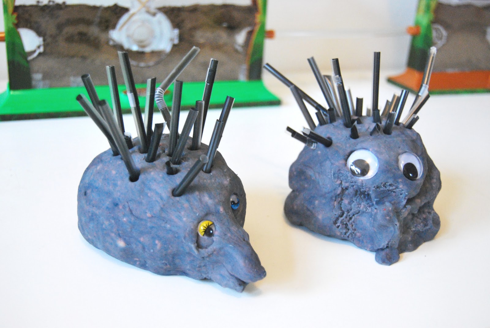 A Little Learning For Two Play Dough Echidnas Fine Motor Practice