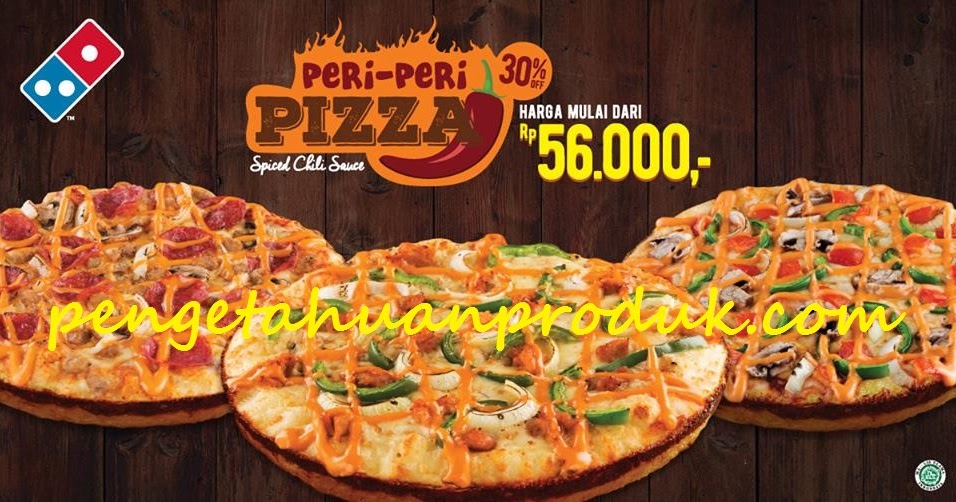 √√ Domino's Pizza New PERI PERI PIZZA Harga Mulai Rp 56 Ribuan