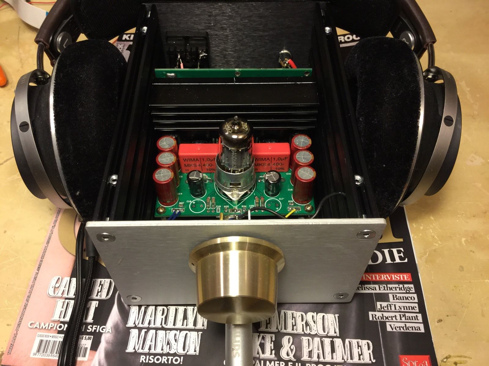 ESPRITAUDIO DIY Do It Yourself KIT Headphones Hibryd 0fb Class A Tube