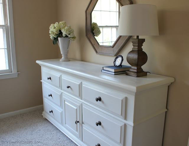 Dresser makeover via DIYOntheCheap.com