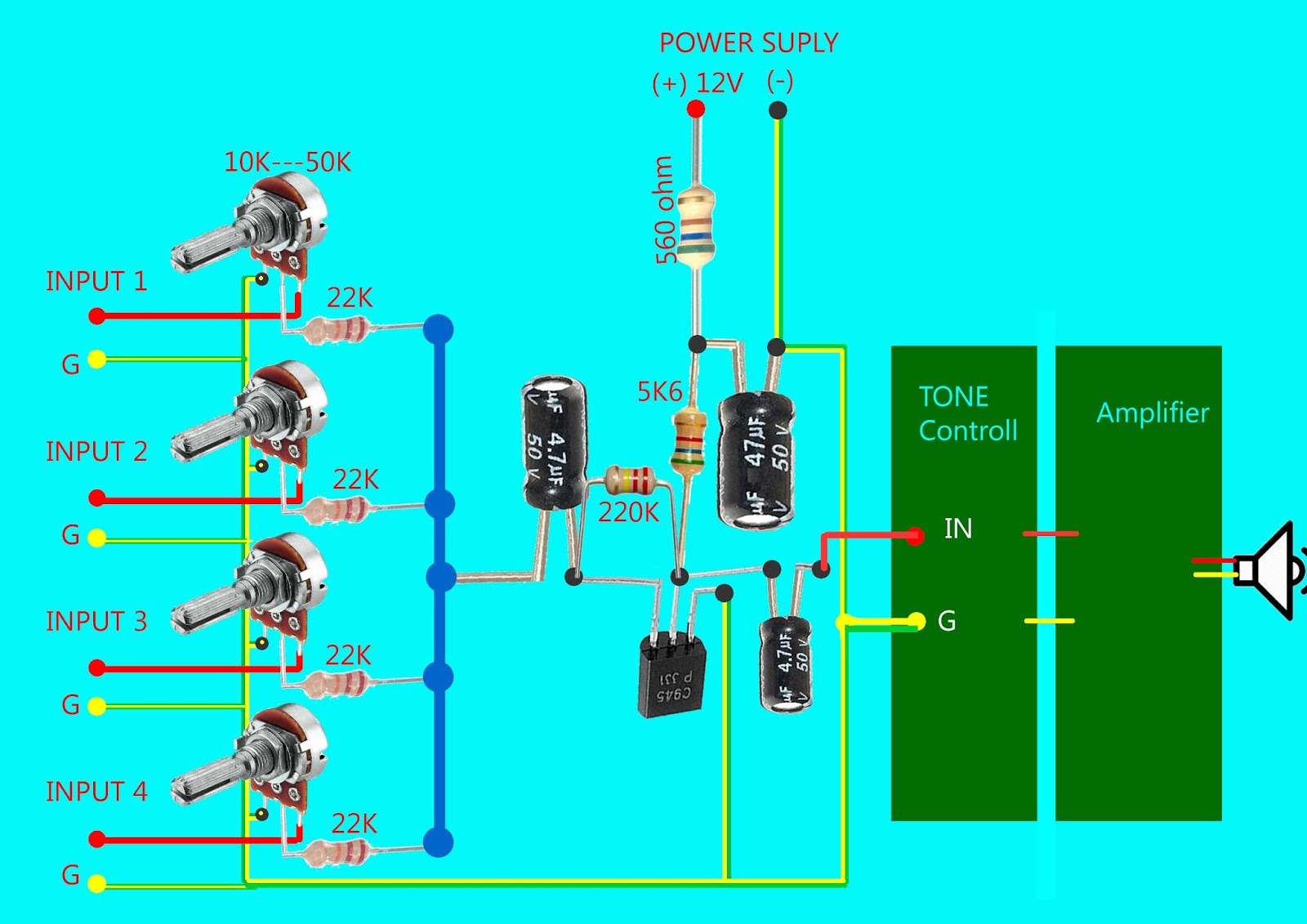 Untuk Pemula (for Beginer): AUDIO MIXER SEDERHANA (SIMPLE AUDIO MIXER)