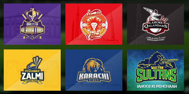 Pakistan Super Leauge 2019 TEAMS 