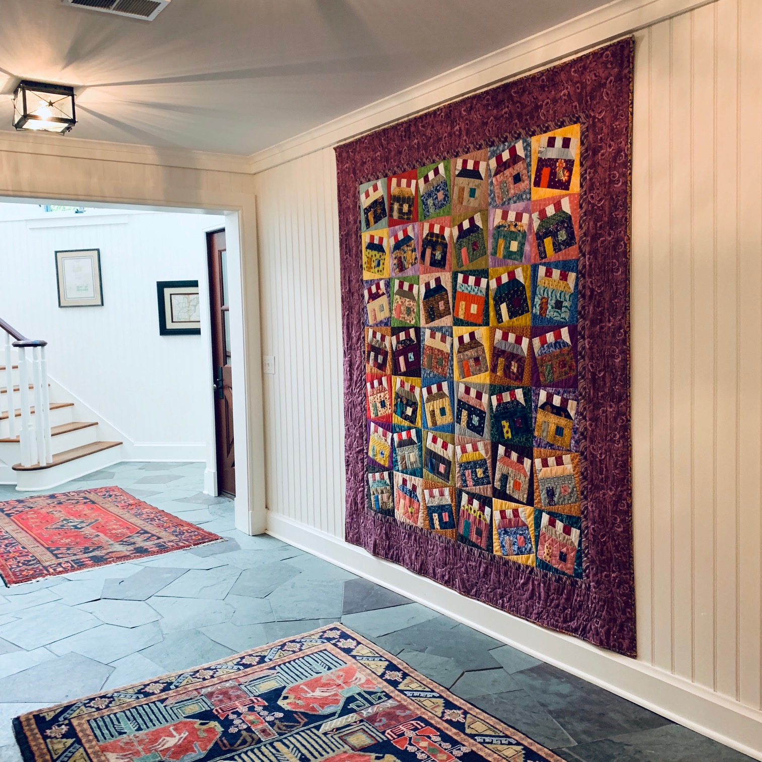 klein meisje quilts visiting my quilts, Lake Michigan lake house