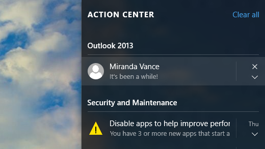 microsoft action center application status microsoft action center application status