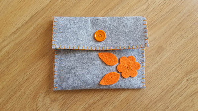 Embellished felt pouches Embellished felt pouches