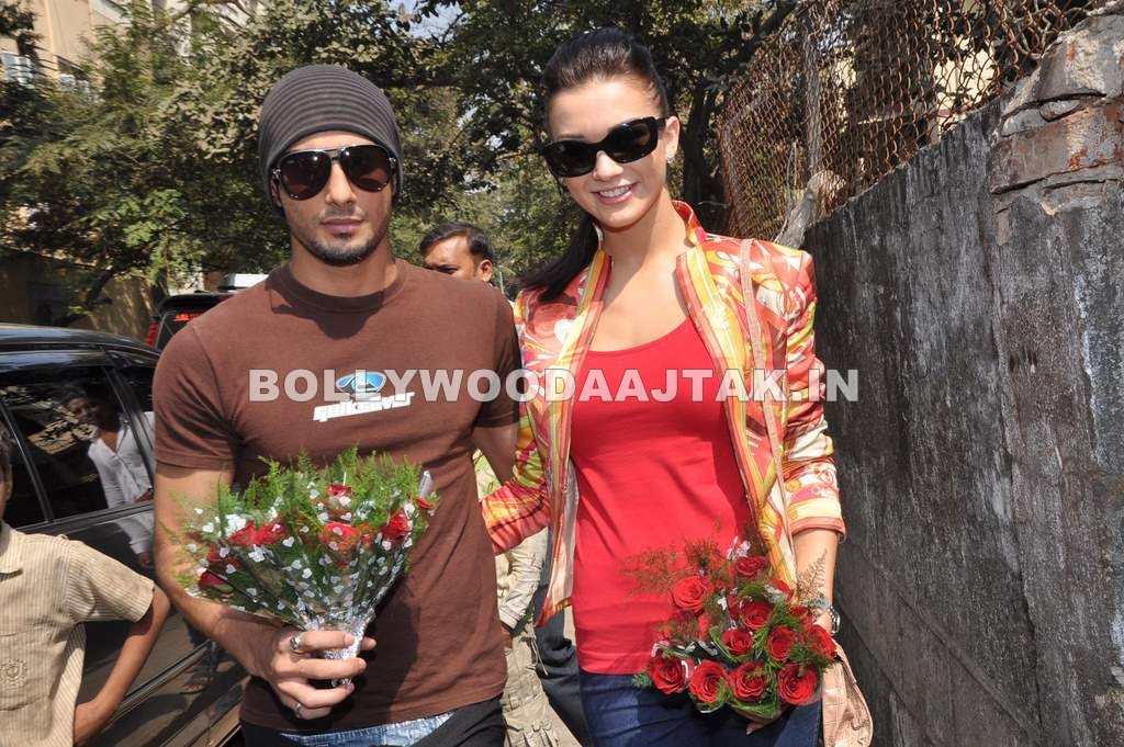 1 -  Prateik and Amy celebrate Valentines day with students of MMK college