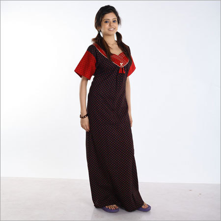 fancy cotton nighty