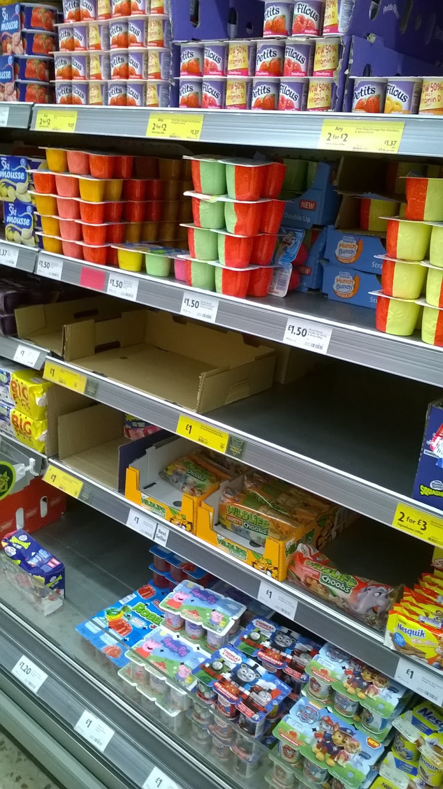 Small Treasures Empty Shelves and Bargain Meat