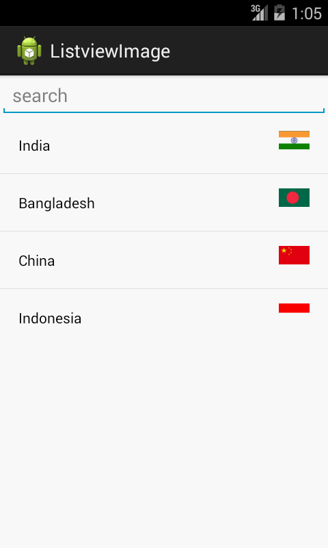 Custom Listview with search bar also passing string[] and image values ...