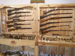 Exhibit of "Hunting Rifles" in "Natural History museum" in Predjama in Slovenia.