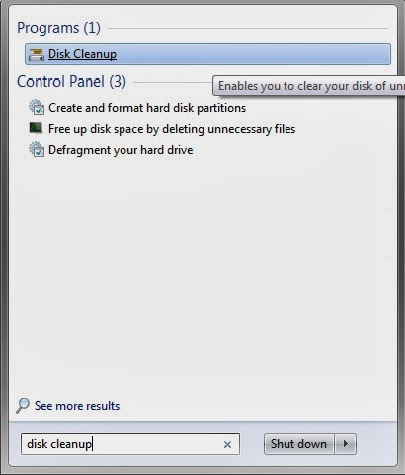 tune up slow computer Run Cleanmgr for Disk Cleanup