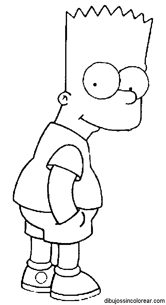 Dibujos Sin Colorear Dibujos De Bart Simpson Los Simpsons Para