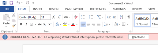 microsoft word unlicensed product microsoft word unlicensed product