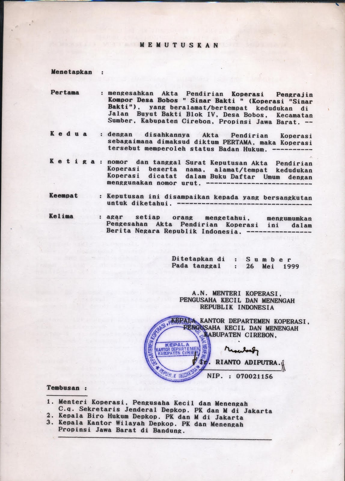 Nur Hermantono Bisnis dan Badan Usaha