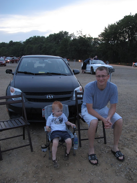 Daddy & Porter at the Drive-In