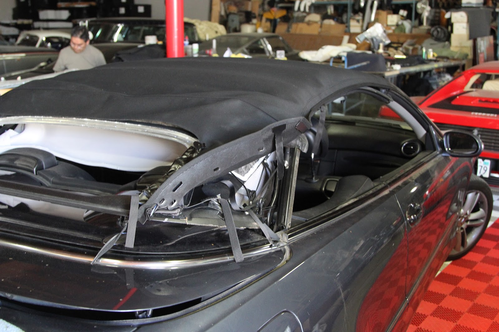 Cooks Upholstery and Classic Restoration Mercedes CLK Convertible Top