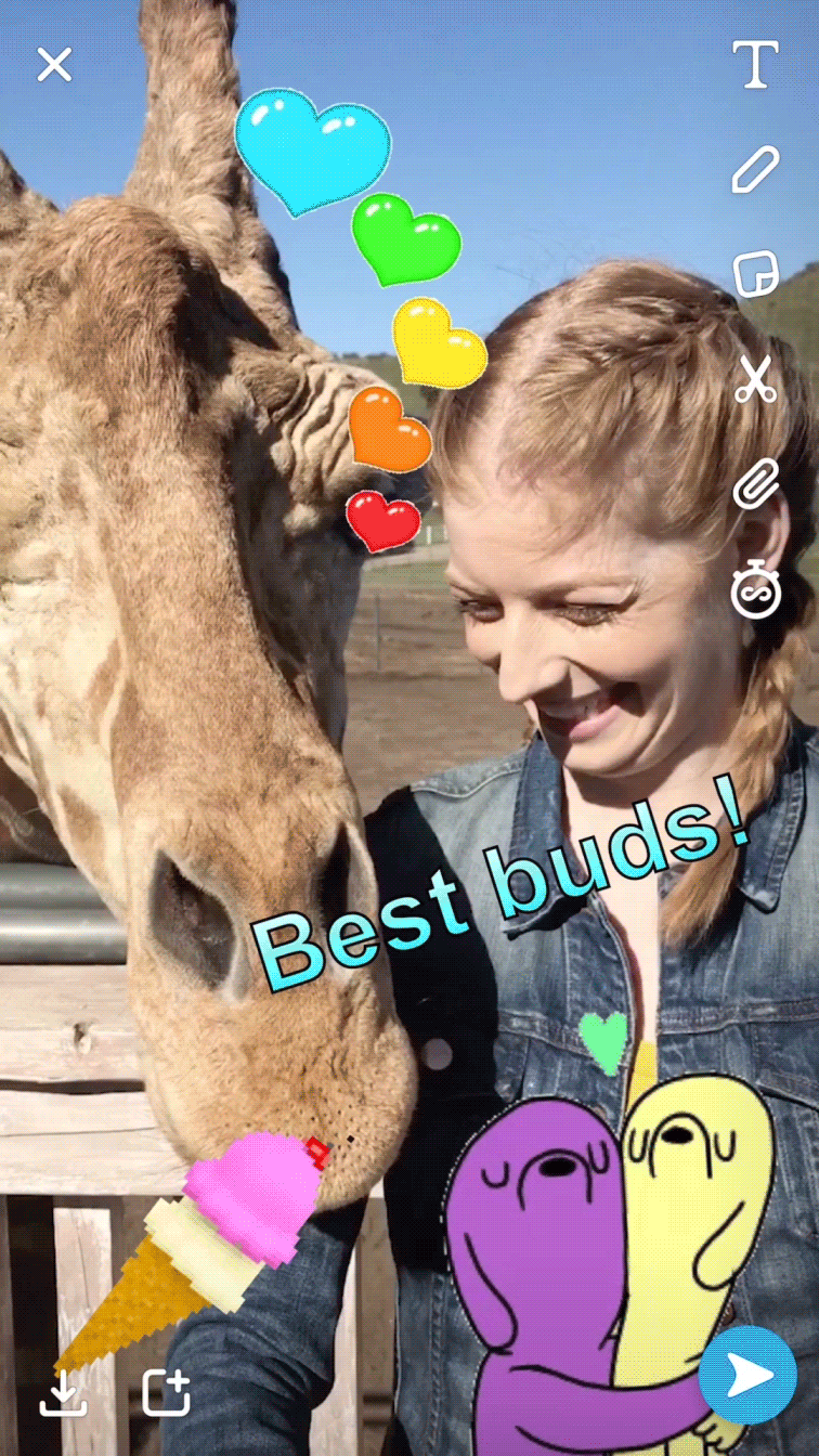 Dans la foulée d’Instagram, Snapchat intègre les gifs de GIPHY à ses