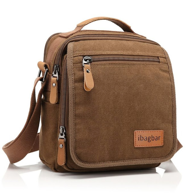 Not Just Another Southern Gal: Ibagbar Men's Small Canvas Messenger Bag