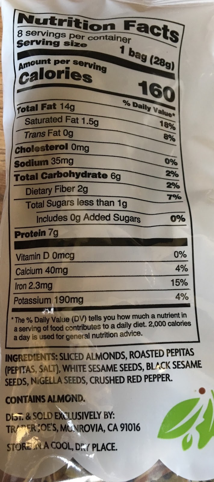 What's Good at Trader Joe's? Trader Joe's Seedy Almond Salad Topper