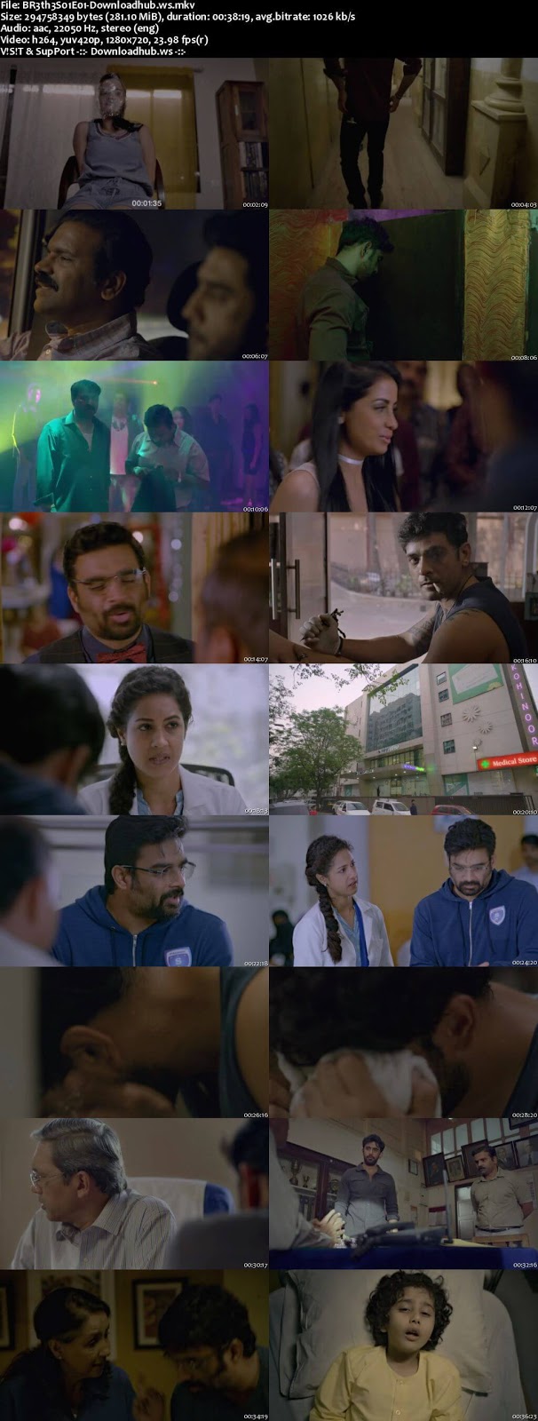 Breathe S01E01 Hindi 280MB HDRip 720p x264