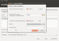 Creating new harddisk partition on Ubuntu 12.04 installation Creating new harddisk partition on Ubuntu 12.04 installation