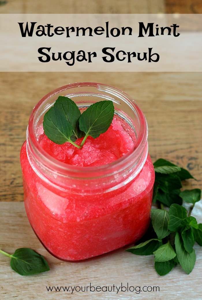 Watermelon Mint Sugar Scrub Recipe Everything Pretty