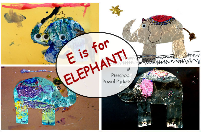 Elephant Art Project & Thailand Lesson Preschool Powol Packets