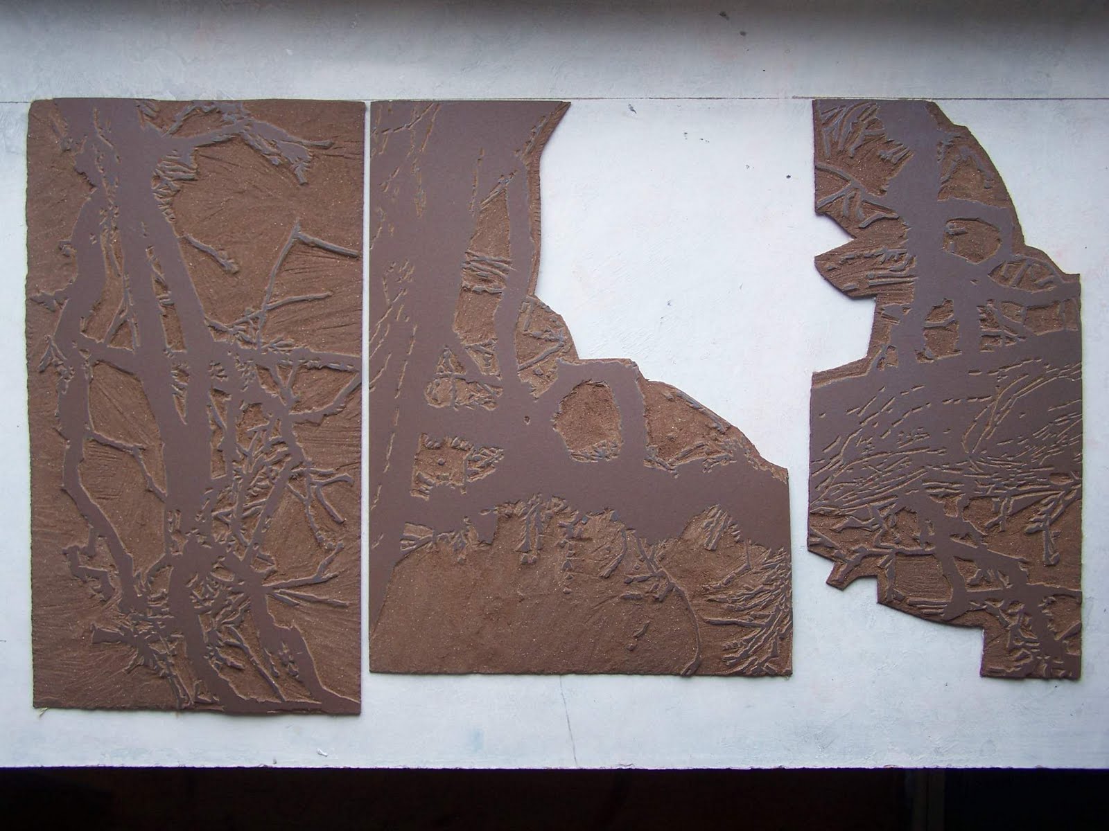 L'ivre de lettres et de couleurs: Linogravure 1.