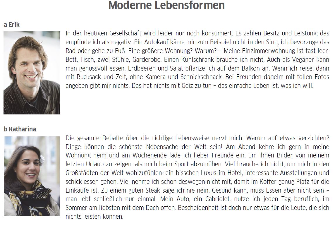 Goethe Zertifikat B2 Modellsatz Lesen Teil 1