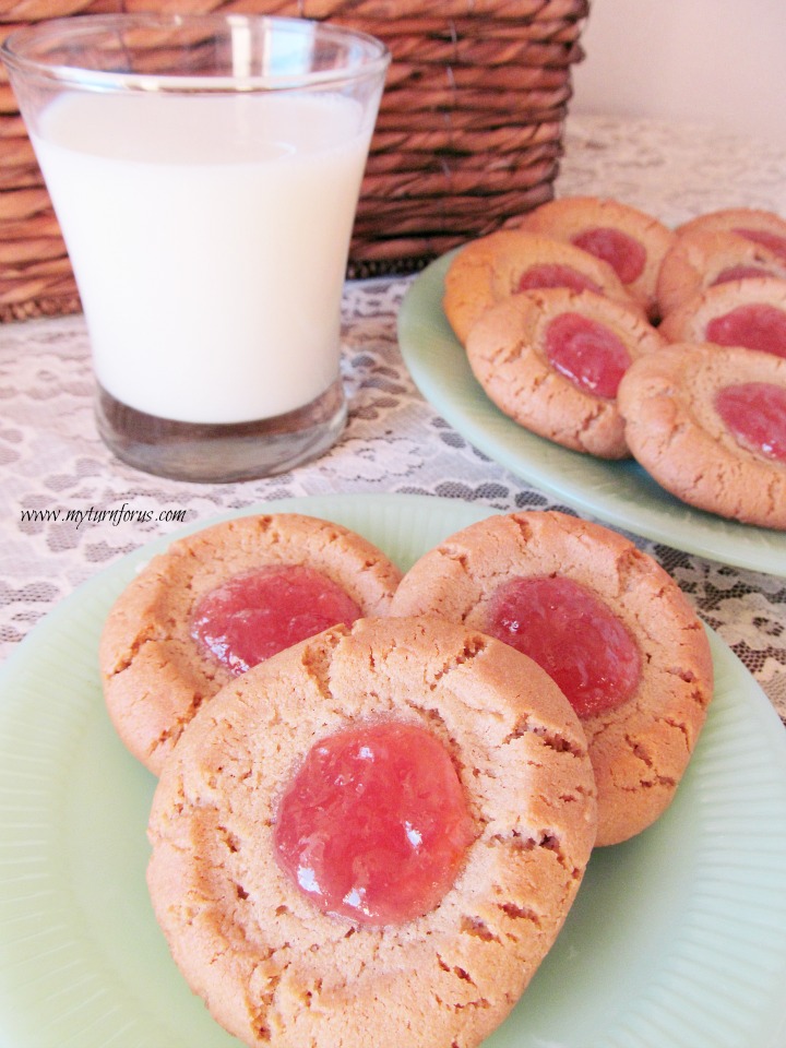 Peanut Butter Jewel Thumbprint Cookies My Turn for Us