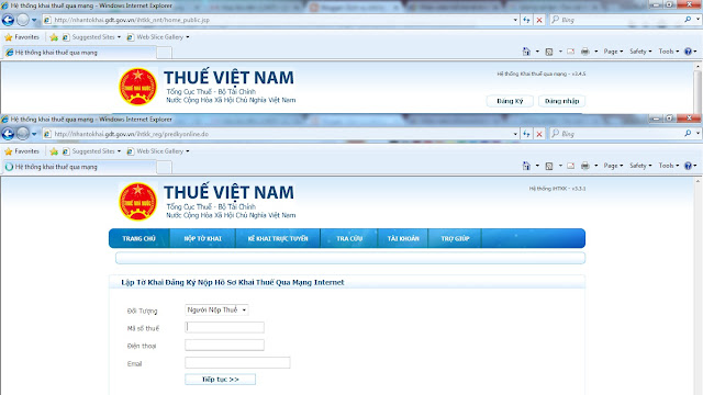 đăng ký tài khoản nhận tờ khai đăng ký tài khoản nhận tờ khai