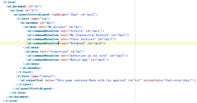 Oracle ADF - Menu Skinning