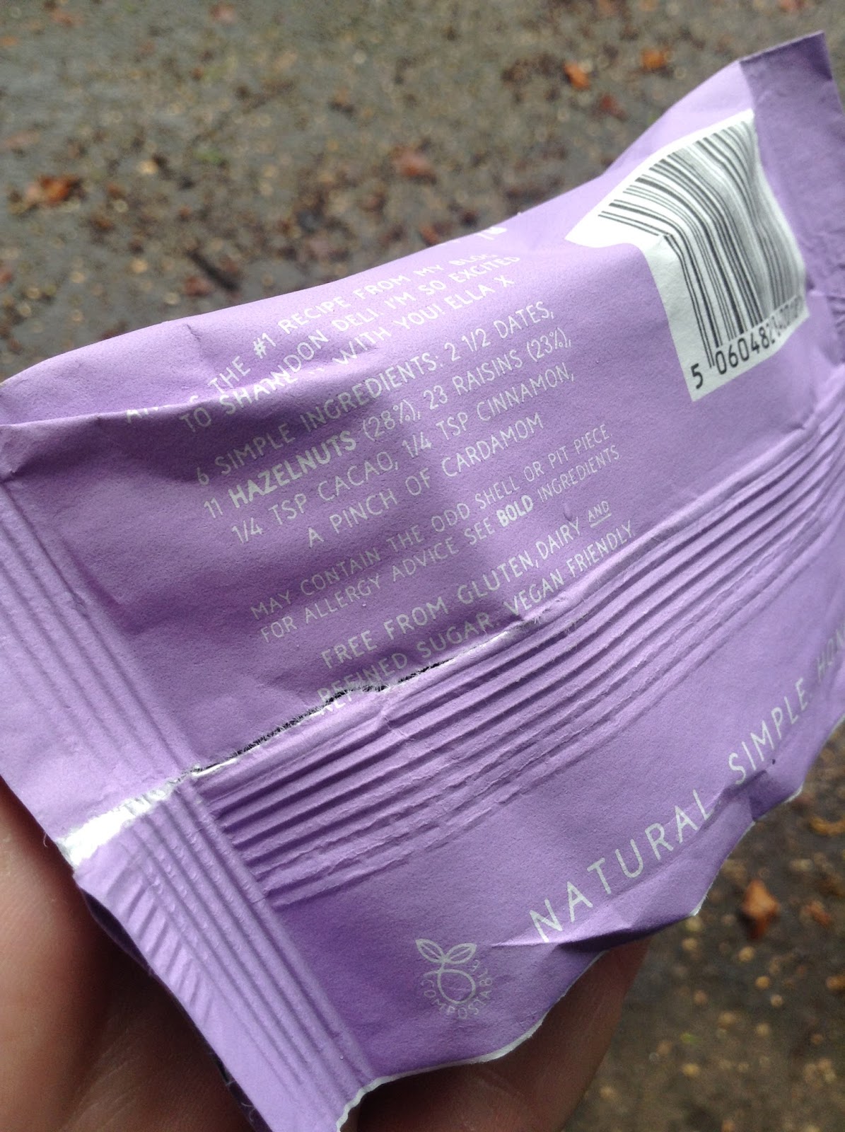 Deliciously Ella Energy Balls Review Hazelnut & Raisin