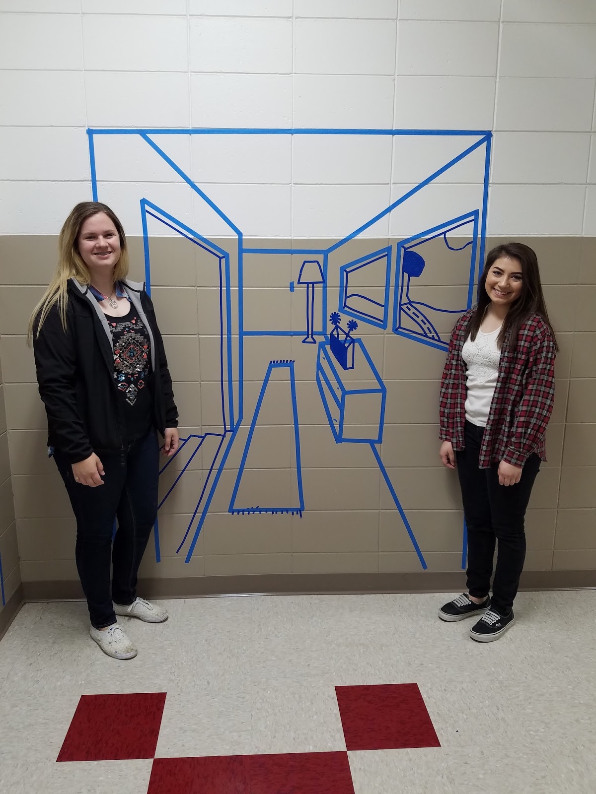 NHHS Art Tape Perspective Lesson