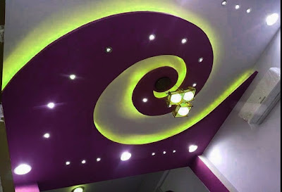 spiral false Plaster of Paris ceiling design ideas for hall 2019