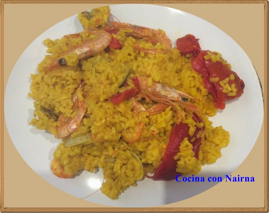 COCINA CON NAIRNA (Mycook y Gm E) Paella de marisco en Olla GM E