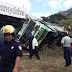 Al menos 20 personas lesionadas al volcarse autobús en Jinotega.
