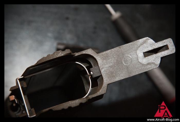 How to shorten the WE Hi-Capa trigger pull, Hi-Capa Hair Trigger Mod, Hair Trigger Airsoft Tutorial, Tokyo Marui Hi-Capa, SOCOM Gear Special Ops Hi-Capa, Hi-capa Airsoft GBB Pistol, Airsoft Green Gas guns, Pyramyd Airsoft Blog, Tom Harris Media, Tominator