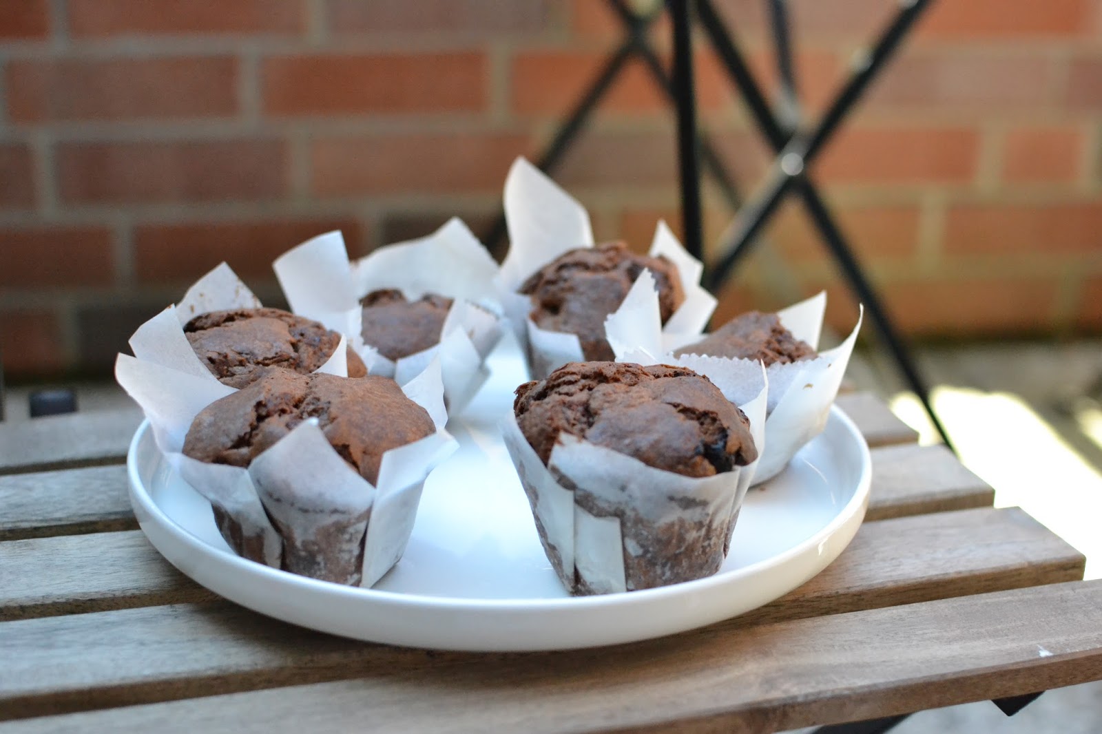 Čokoládové muffiny s Crème fraiche / Schokomuffins mit Crème fraiche ...