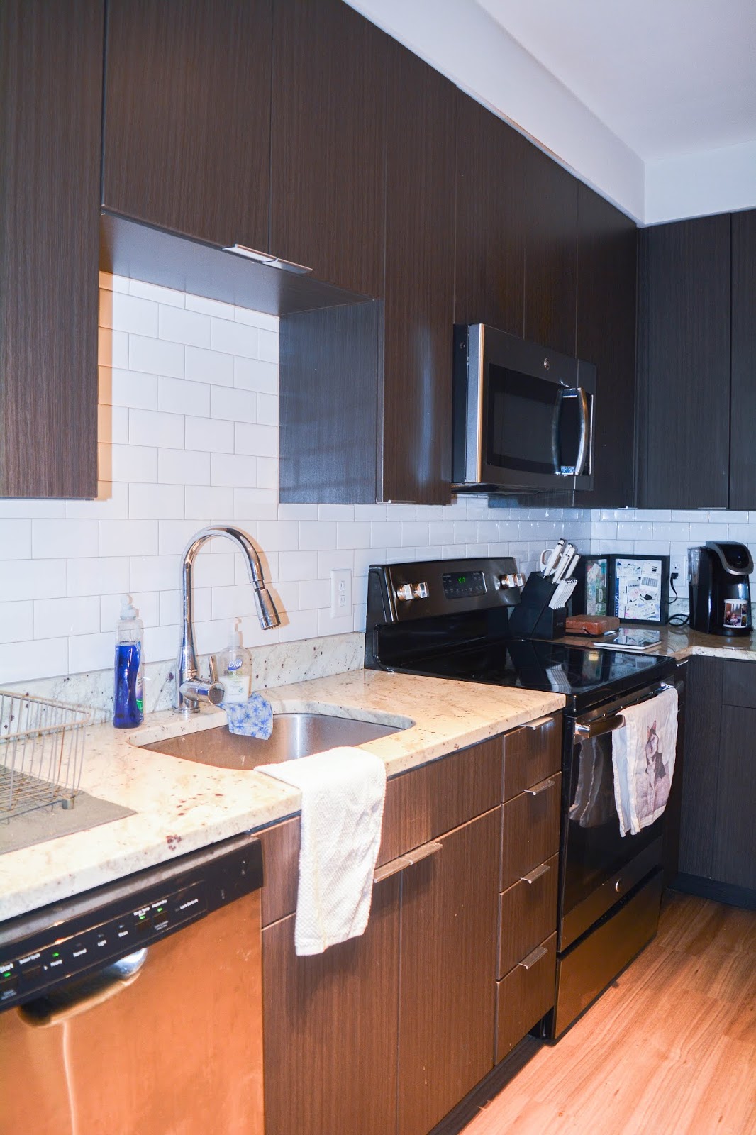 Falls Church Apartment Tour: Living Room & Kitchen