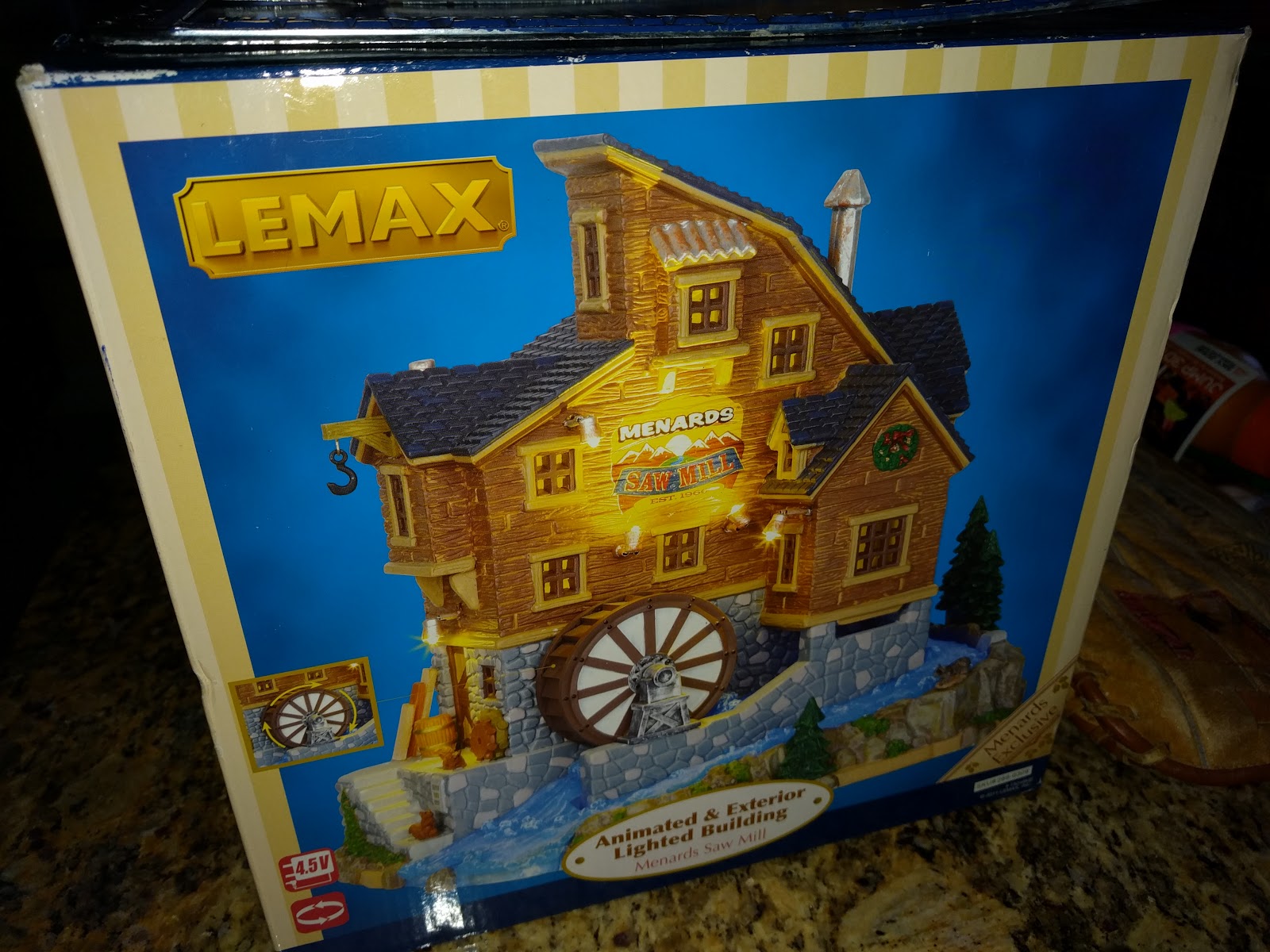 Found In My Old Trunk - Lemax Animated Saw Mill Building