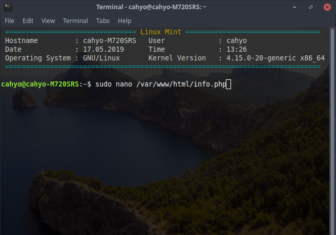 Install Apache2,PHP, dan MySql di linux mint 19.1 - Secure Instrument