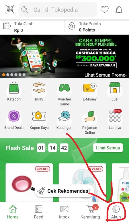 Masuk Menu Akun Tokopedia Masuk Menu Akun Tokopedia