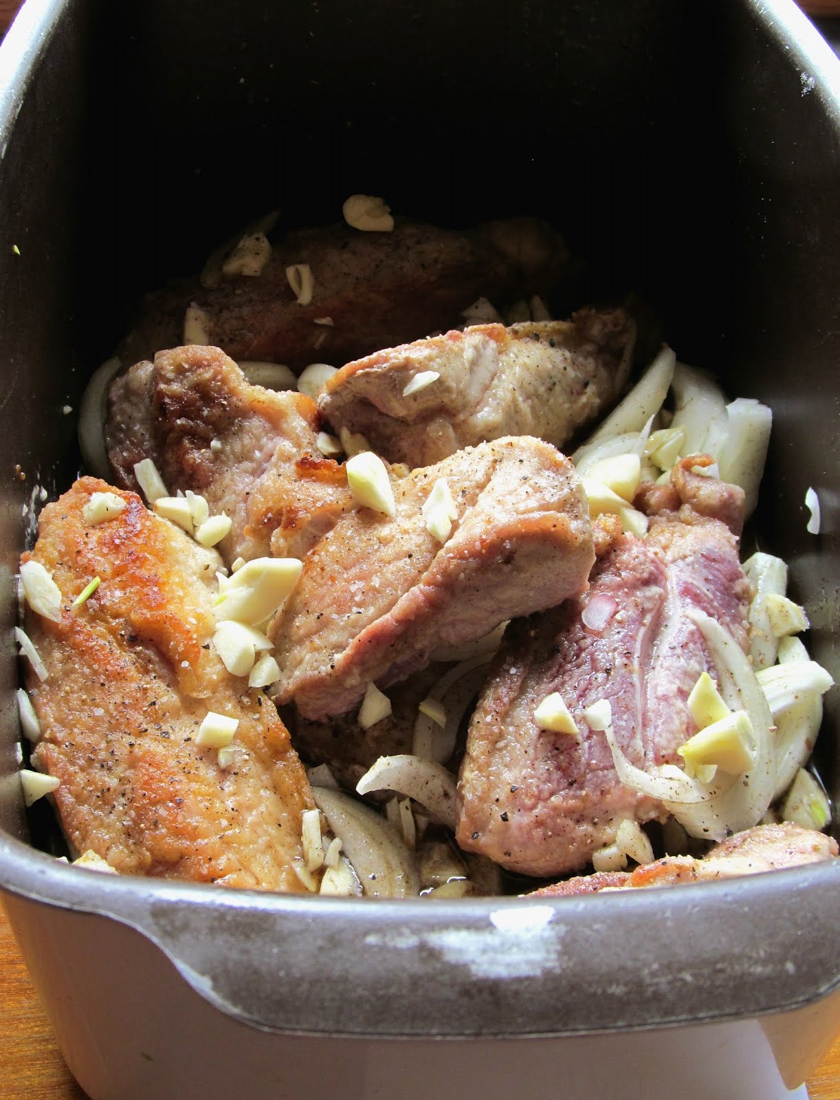 Rise and Shine Bacon Fried Sauerkraut with Sweet Garlic Country Style Ribs