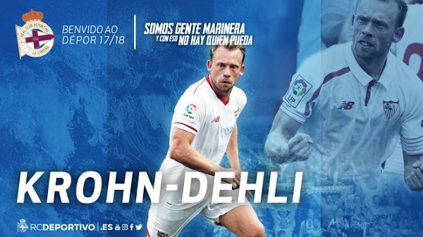 Oficial: Deportivo de la Coruña, firma Krohn-Dehli hasta 2019