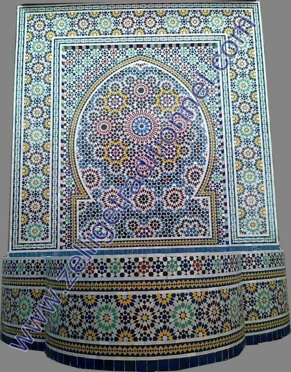 Artisanat Marocain Blogspot Com Fontaine Murale En Zellige