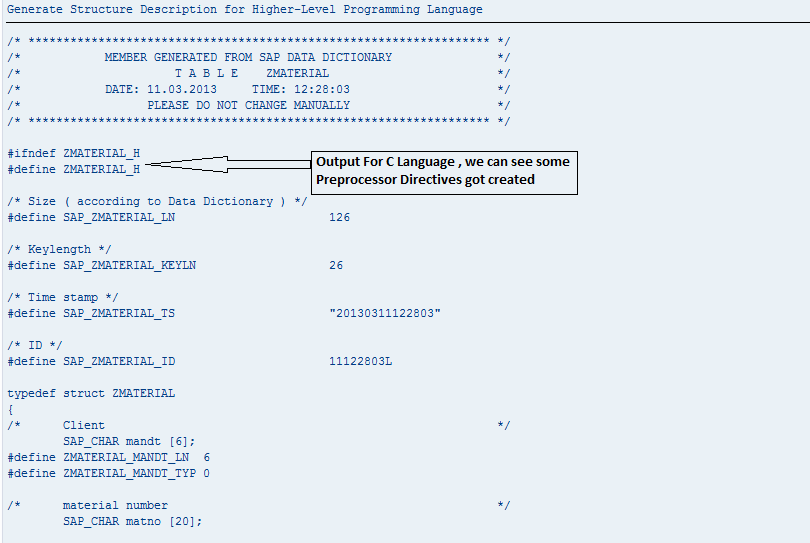 What is Table Description Generator SAPABAP